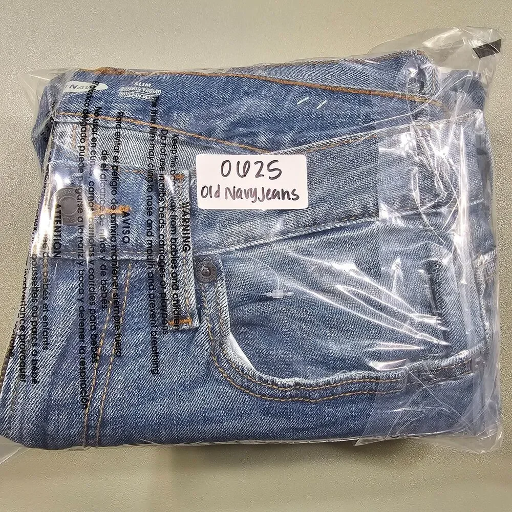 Mens Old Navy Jeans 30x32 Slim Fit Built In Flex Denim Light Wash - Picture 8 of 8